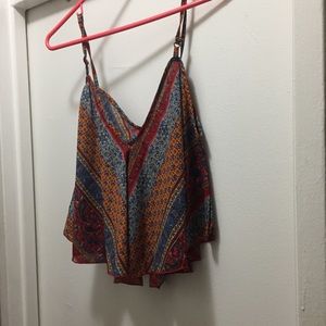 70s hippie Boho crop top